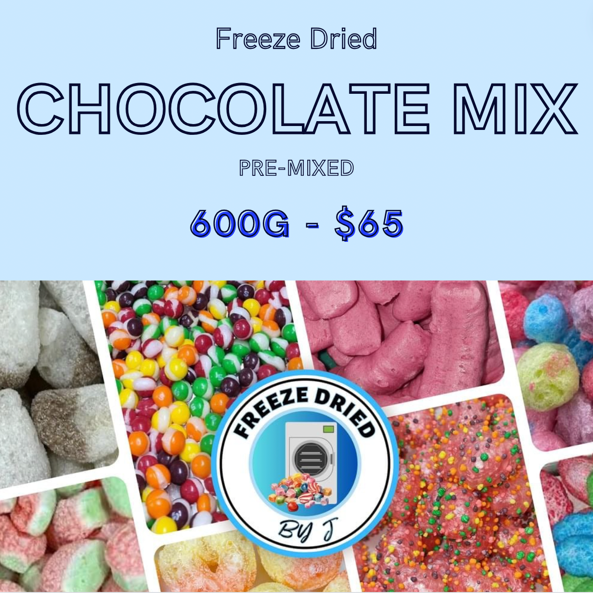 Freeze Dried 600G Chocolate Mix (PRE MIXED)