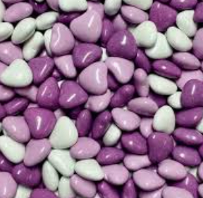 Chocolate Heart Purple Mix