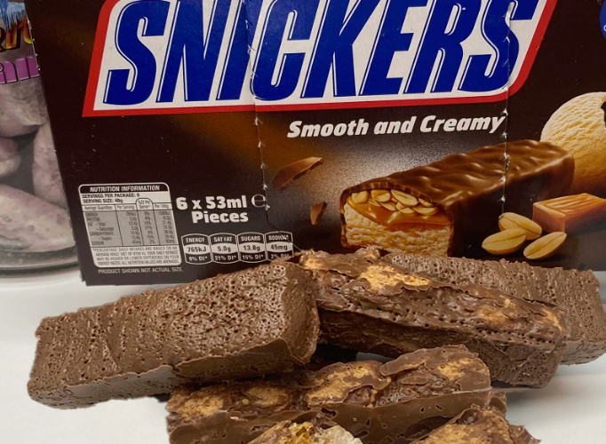 Freeze-Dried Snickers Ice Cream Bar