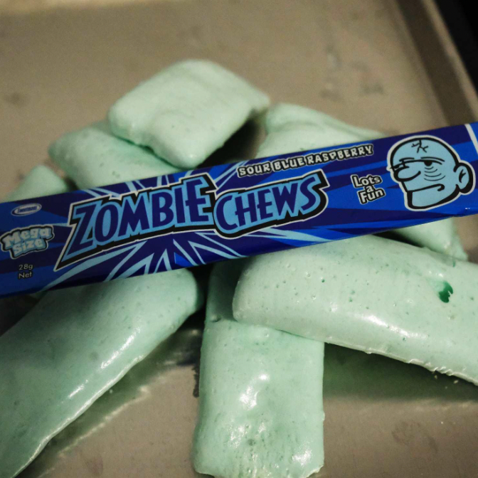 Freeze-Dried Zombie Chews - Blue Raspberry