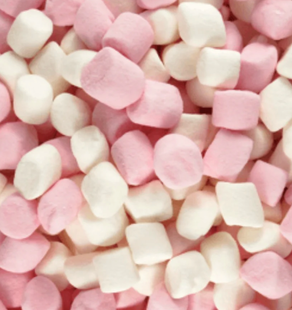 Marshmallow - Pink & White Pouch