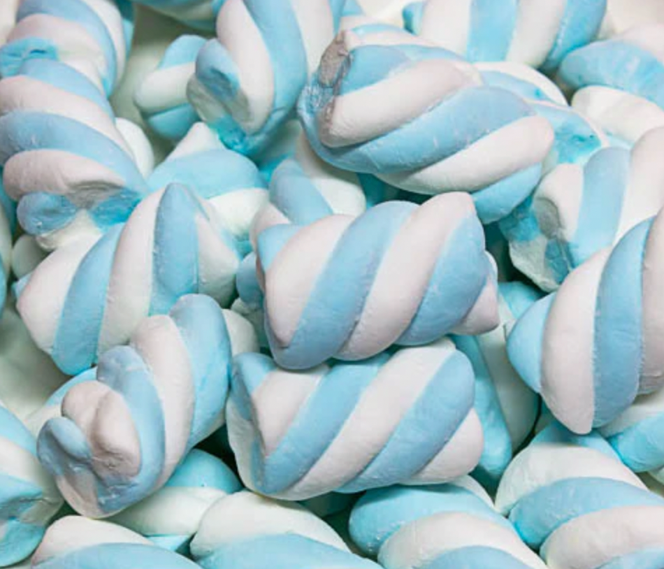 Marshmallow - Blue Twist Pouch