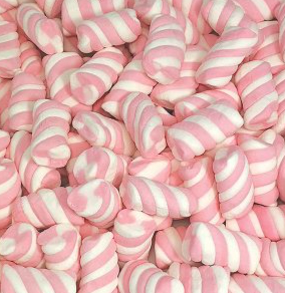 Marshmallow - Pink Twist Pouch