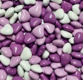 Chocolate Heart Mix - Purple & White Pouch