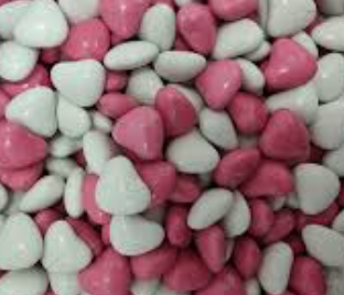 Chocolate Heart Mix - Pink & White Pouch