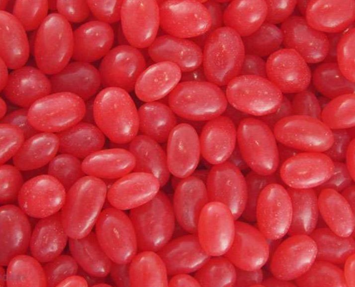 Mini Jelly Beans Red/Strawberry Pouch