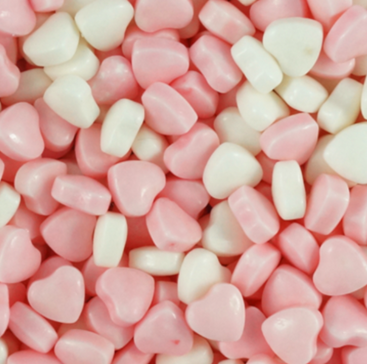 Pink & White Hearts (Hard Candy) Pouch