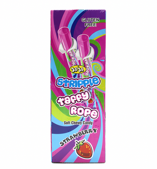 Stripple Taffy Strawberry Rope